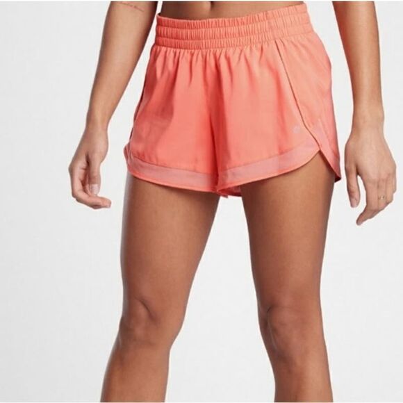 Athleta Mesh Racer Run Short 4" Pink Peach - Size: 2X - Picture 1 of 8